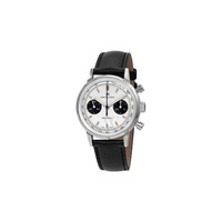 Hamilton MEN'S Intra-Matic Chronograph Leather White Dial Watch H38429710