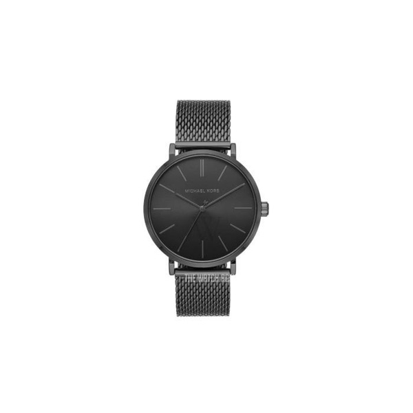 마이클 코어스 Michael Kors MEN'S Auden Stainless Steel Mesh Black Dial Watch MK7152