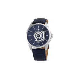 Mathey-Tissot MEN'S Mondo Leather Blue Dial Watch H711ABU