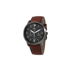 Fossil MEN'S Neutra Chronograph Leather Black Dial Watch FS5512