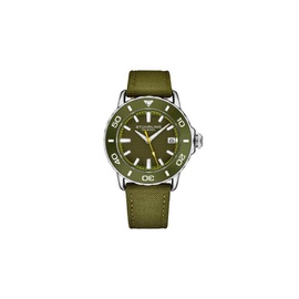 Stuhrling Original MEN'S Aquadiver Nylon Green Dial Watch M17997