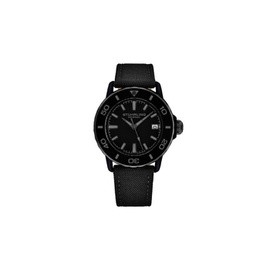 Stuhrling Original MEN'S Aquadiver Nylon Black Dial Watch M17998