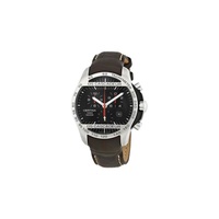 Certina MEN'S DS Cascadeur Chronograph Leather Black Dial Watch C003.617.26.050.00