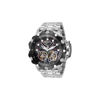Invicta MEN'S Reserve Stainless Steel Black Mother of Pearl (Open Heart) Dial Watch 33547