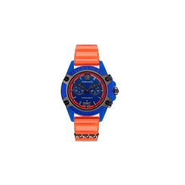 베르사체 Versace MEN'S Icon Active Chronograph Silicone Blue Dial Watch VEZ700922