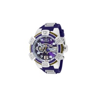 Invicta MEN'S NFL Chronograph Silicone and Glass Fiber White and Red and Purple and Gold and Black Dial Watch 35786
