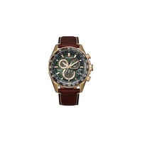 Citizen MEN'S PCAT Chronograph Leather Green Dial Watch CB5919-00X