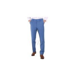 버버리 Burberry Steel Blue Mohair Wool Classic Fit Tailored Trousers 8023725