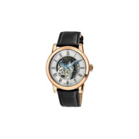 Gevril MEN'S Vanderbilt Leather Silver-tone Dial Watch 22694