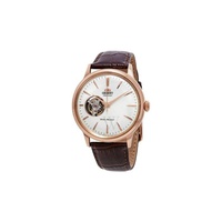Orient MEN'S Classic Open Heart Leather White Dial RA-AG0001S10B