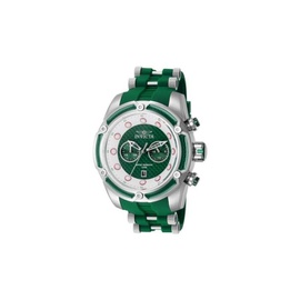 Invicta MEN'S Bolt Silicone and Stainless Steel Green Dial Watch 42292
