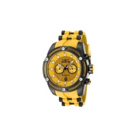 Invicta MEN'S Bolt Silicone and Stainless Steel Yellow Dial Watch 42295