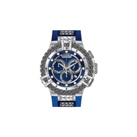 Invicta MEN'S Reserve Chronograph Silicone and Stainless Steel Inserts Blue Dial Watch 33151