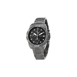 Fossil MEN'S Bronson Chronograph Stainless Steel Black Dial Watch FS5852