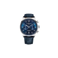 Stuhrling Original MEN'S Monaco Chronograph Leather Blue Dial Watch M17970