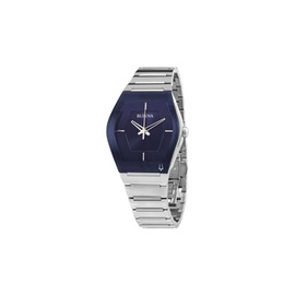 Bulova MEN'S Gemini Stainless Steel Blue Dial Watch 96A258