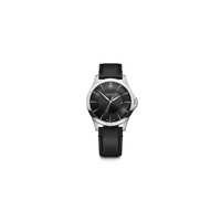 Victorinox Swiss Army MEN'S Alliance Leather Black Dial Watch 241904