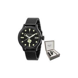 Mathey-Tissot MEN'S Elica Stainless Steel Black Dial Watch U-121NN