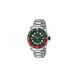 구찌 Gucci MEN'S Dive Watch Stainless Steel Green Dial Watch YA136222