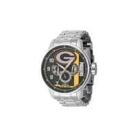 Invicta MEN'S NFL Stainless Steel Green and Yellow and White Dial Watch 45135