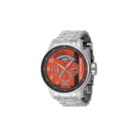 Invicta MEN'S NFL Stainless Steel Orange and White and Blue Dial Watch 45139