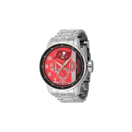 Invicta MEN'S NFL Stainless Steel Red and Grey and Black Dial Watch 45141