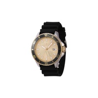 Invicta MEN'S Pro Diver Silicone Gold-tone Dial Watch 46135