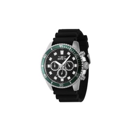Invicta MEN'S Pro Diver Chronograph Silicone Black Dial Watch 46086
