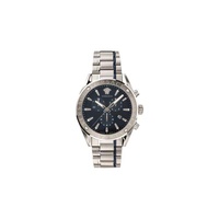 베르사체 Versace MEN'S V-Chrono Chronograph Stainless Steel Blue Dial Watch VEHB00519