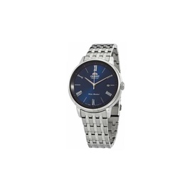 Orient MEN'S Classic Stainless Steel Blue Dial Watch RA-AC0J03L10B