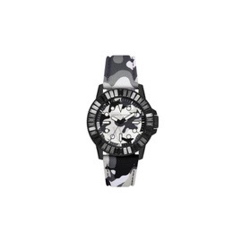 Armani Exchange MEN'S Classic Nylon Black, Grey and White Dial Watch AX1856