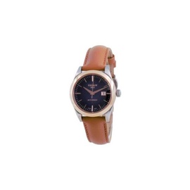Tissot WOMEN'S T-My Lady Leather Smoked Blue Dial Watch T930.007.46.041.00