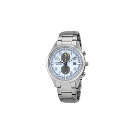 Citizen MEN'S Chronograph Stainless Steel White Dial Watch CA7028-81A