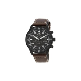 Citizen MEN'S Chronograph Leather Black Dial Watch CA0695-17E