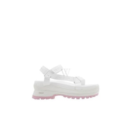 스텔라 맥카트니 Stella McCartney Ladies White Trace Strap Sandals 810009 W1CU0-9001