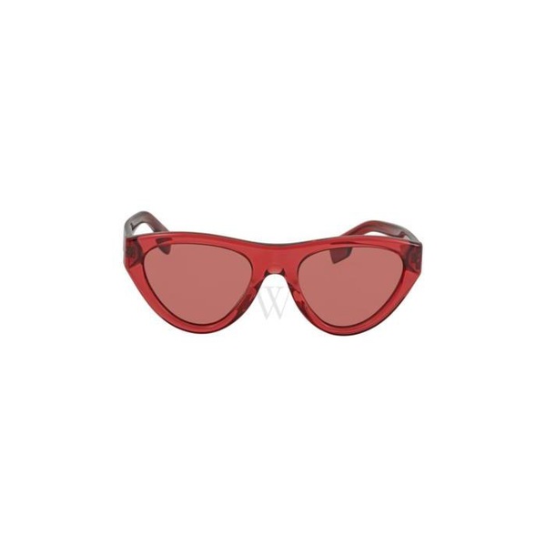 버버리 버버리 Burberry 52 mm Transparent Red Sunglasses BE4285 379675 52