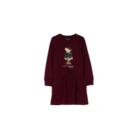 폴로 랄프 로렌 Polo Ralph Lauren Girls Red Polo Bear Long-Sleeved Dress, Size 4/4T 311877864001