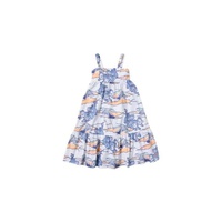 Kenzo Girls Cotton Poplin Graphic Print Dress K12298-10P