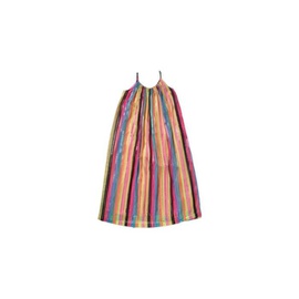 Little 마크 제이콥스 Marc Jacobs Girls Multicolor Logo Striped Glitter Dress W12438-Z41