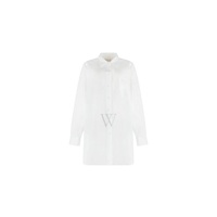 메종마르지엘라 Maison Margiela White Cotton Poplin Oversized Shirt Dress S51DL0253S43001-100
