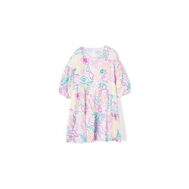 Little 마크 제이콥스 Marc Jacobs Floral-Embroidery Cotton Dress W12442-10P
