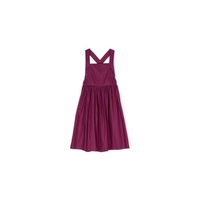 Bonpoint Gladys Cross-Strap Midi Dress, Size 6Y S03GDRW00032-058