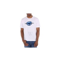 Emporio Armani MEN'S Flocked Logo Print Light Jersey T-Shirt 6L1T6V-1JQ4Z-F177