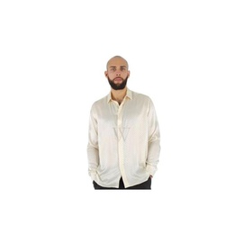 생로랑 Saint Laurent Studded Silk Satin Long Sleeve Shirt 603352 Y4A13 9095