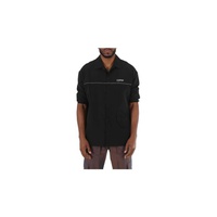 오프화이트 Off-White MEN'S Short-sleeve Track Button Shirt In Black OMGA105R20G380291091
