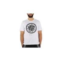 베르사체 Versace MEN'S T-Shirt White W Medusa Embroid A80444 A224589 A001