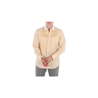 버버리 Burberry Cotton Poplin Classic Fit Pleated Bib Dress Shirt 4558057