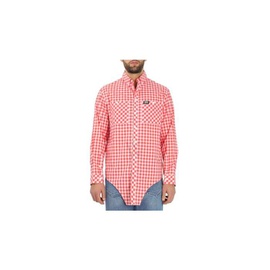 버버리 Burberry Gingham Cotton Cut-out Hem Oversized Shirt 4563040