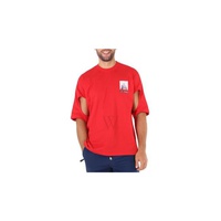 버버리 Burberry Bright Red Gorilla Print Cotton T-shirt 8016723