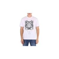 베르사체 Versace MEN'S Optical White Medusa Head-Print T-Shirt 1006431-1A04393-1W000